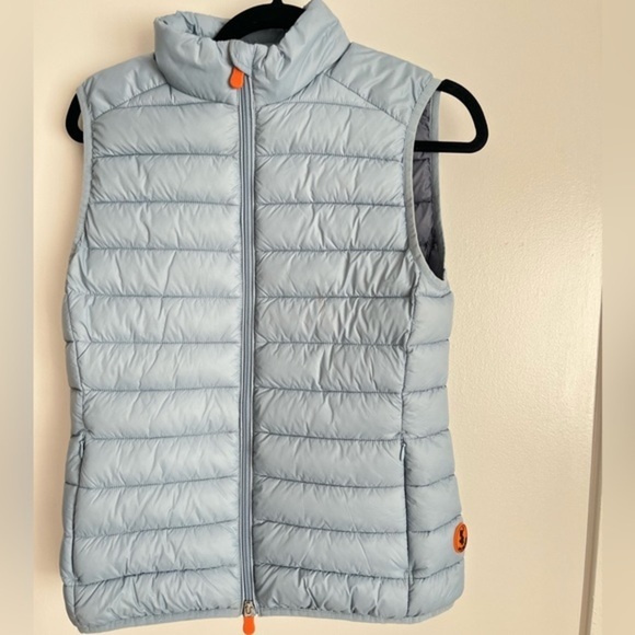 SAVE THE DUCK Light Blue Puffer Vest - Picture 2 of 7
